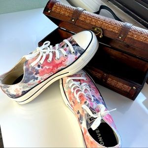 Converse all star platform Sneakers  |  Floral | Color: pastel colors |new